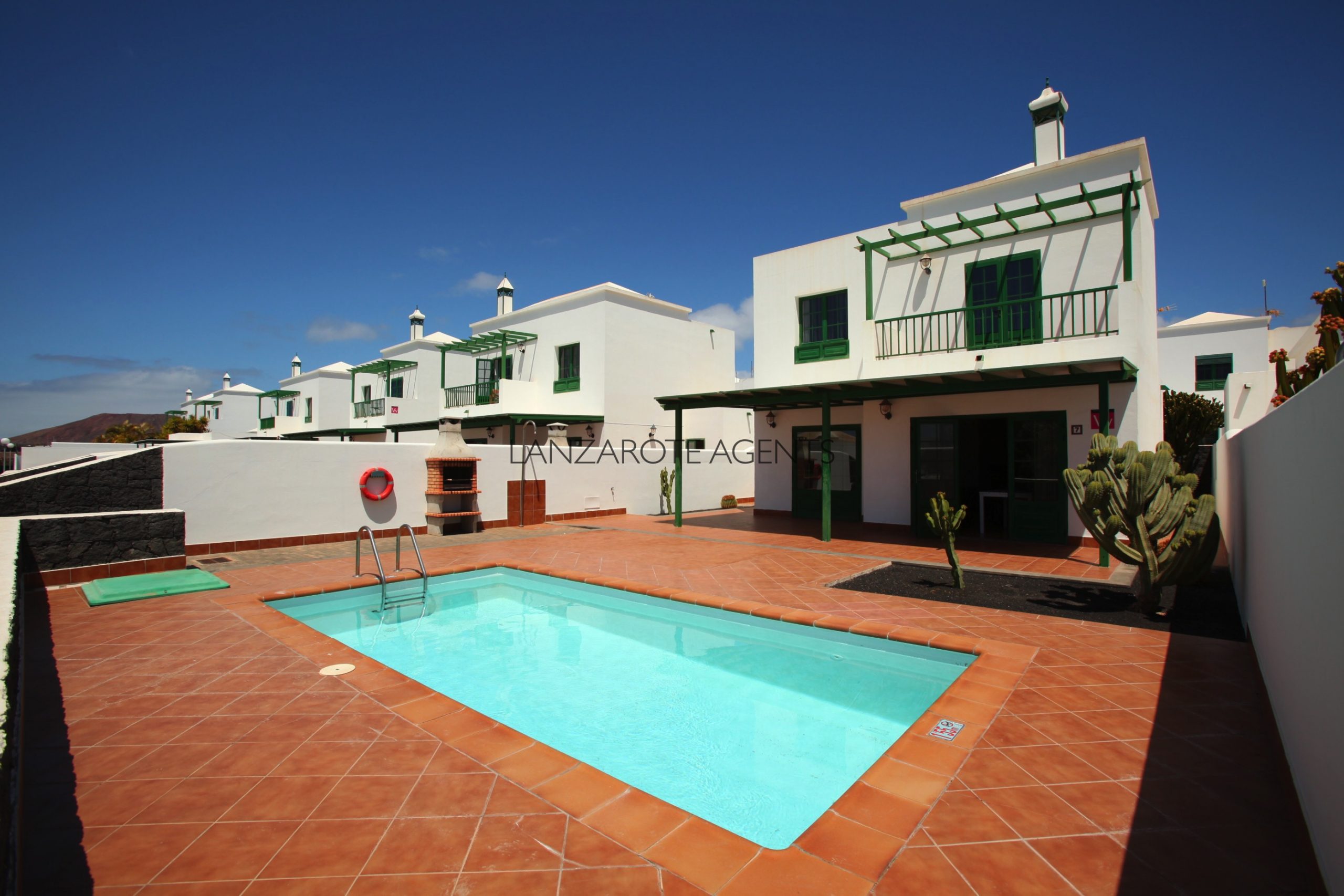 Detached Villa in Playa Blanca Town Centre 3 Bedroom Villa with Private Pool and Panoramic Views of the Sea and Vv Tourist License