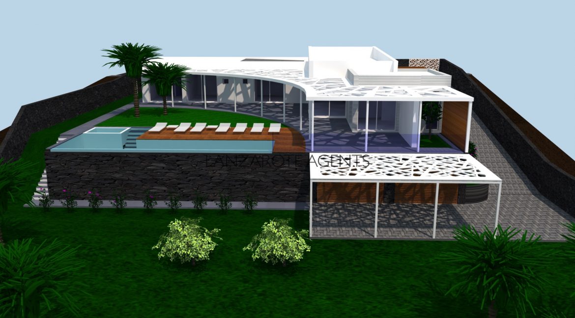 Fantastic Luxury Villa for sale in Lanzarote Soon to Be Built in Playa Blanca in the Most Desired Montaña Roja Area with the Best Sea and Neighbouring Islands Views